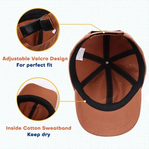 Miniatura 61 de Peecabe Gorra de béisbol para niños pequeños, unisex, de algodón, ajustable, para bebés, niños, gorra de béisbol para niñas de 1 a 5 años