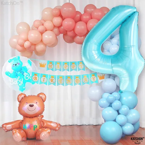 Miniatura 177 de KatchOn, Globo grande azul número 2 de 40 pulgadas Decoraciones de cumpleaños de Baby Shark para niño de 2 años Globo azul número 2 Globo