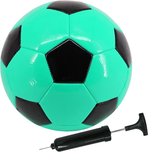 Balón de fútbol tamaño 3, 4, 5, para niños, jóvenes, adultos, para divertirse, de cuero resistente al desgaste, viene con inflador, práctica de