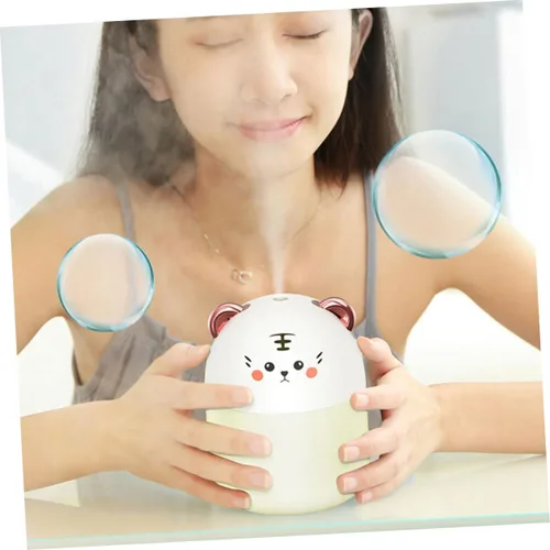 Miniatura 4 de Toyvian Mini humidificador de tigre de dibujos animados USB portátil de oficina con luz nocturna compacta silenciosa ultrasónica humectante de aire