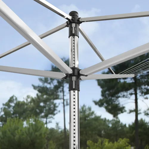 Miniatura 6 de Brabantia Lift-O-Matic Advance - Tendedero de 4 brazos para exteriores (164 pies / Ø 1.97 pulgadas) de altura ajustable, tendedero plegable + estaca