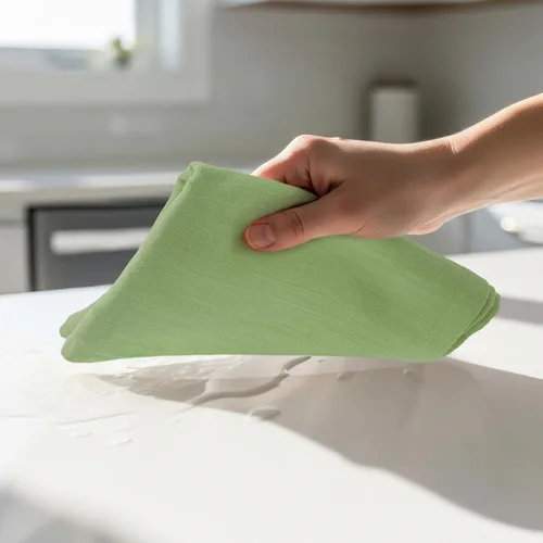 Miniatura 6 de Utopia Kitchen Paquete de 12 toallas de saco de harina verde salvia, 28 x 28 pulgadas, paños de cocina 100% algodón para limpiar y secar, paño