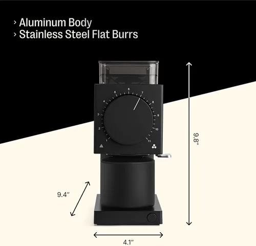 Miniatura 4 de Fellow Molinillo Gen 2 Ode Brew - Rebaba, Molinillo Eléctrico de Granos de Café con 31 Ajustes para Goteo, Prensa Francesa y Preparación en Frío