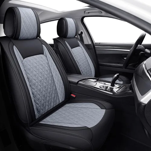 Miniatura 11 de YIERTAI Fundas universales para asientos delanteros compatibles con Hyundai Tucson Elantra Sonata Nissan Rogue Crosstrek Honda CRV Buick Century