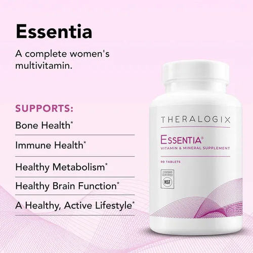 Miniatura 2 de Theralogix Essentia Multivitamínico para mujeres – Suministro para 90 días – Multivitamínico diario para mujer – Apoya la salud inmunológica