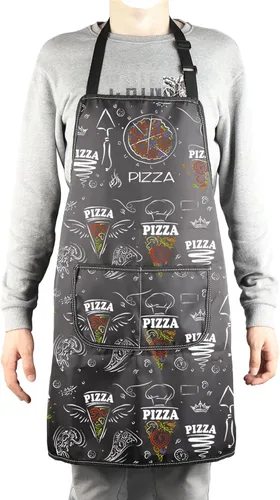 Miniatura 4 de MBMSO Divertido regalo de pizza para delantal con bolsillos