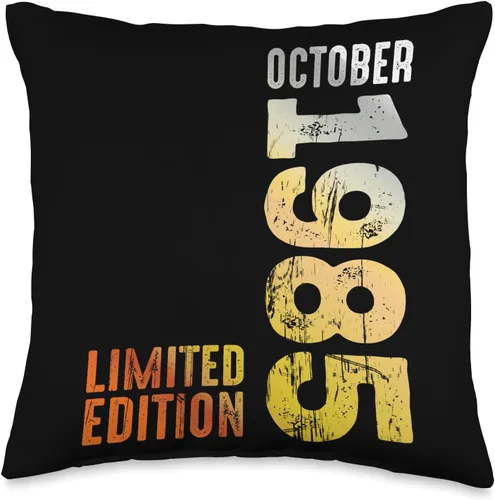 Since October 1985 Retro 1985 Vintage 1985 October Throw Pillow