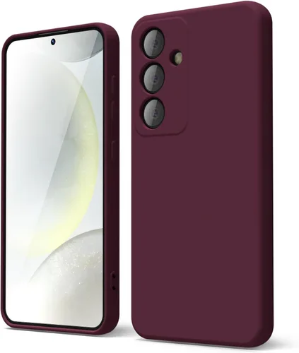 Miniatura 333 de oakxco Funda para teléfono Samsung Galaxy S21 Ultra con agarre de silicona líquida, bonita funda delgada y delgada de goma suave de TPU lisa