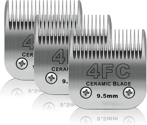 Miniatura 20 de Hojas para aseo de mascotas para perros desmontables - Tamaño 7FW, hoja ancha para aseo de perros, longitud de corte 3.2 mm (1/8"), compatible