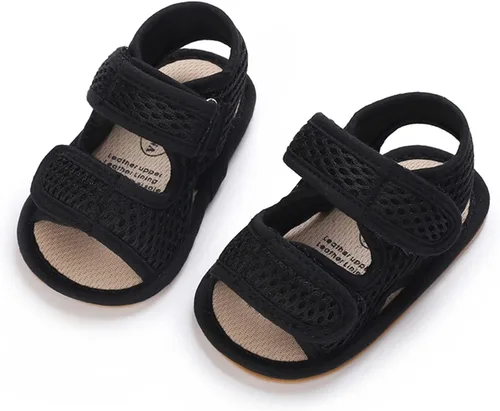 Miniatura 6 de RVROVIC Sandalias para bebés niños y niñas, zapatos de verano de primera calidad para exteriores, ligeras, suaves, antideslizantes, suela para niños