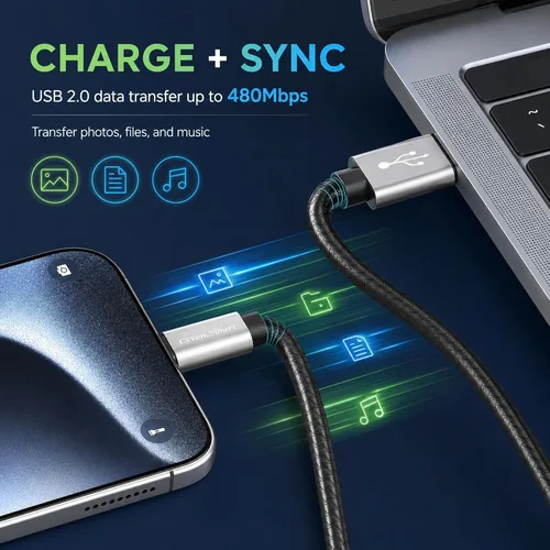 Miniatura 5 de CyvenSmart - Cargador compatible con Samsung Galaxy S10, S9, S8 Plus (3 A, carga rápida), 3 unidades de cable TPE USB C de 6 pies / 1.82 m., USB A