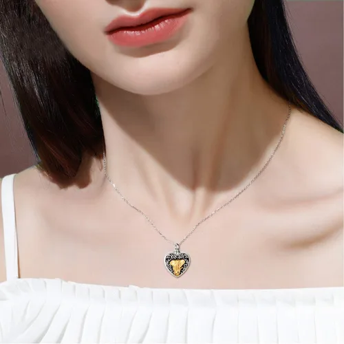 Miniatura 12 de YFN Collares de urna para cenizas, de plata de ley, alas de ángel de la guarda, collares de urna para cenizas, cremación de mascotas, joyería