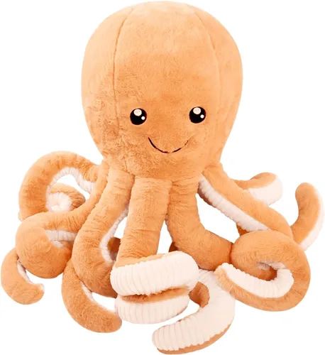 Miniatura 14 de DENTRUN Animales de peluche de pulpo, muñeca de pulpo gigante de peluche para jugar, juguetes para niños, niñas, niños, adultos, cumpleaños, Azul