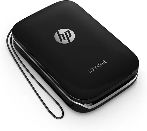 Miniatura 13 de Impresora de fotografías portátil HP Sprocket (negra), con papel fotográfico adhesivo Zink, Negro