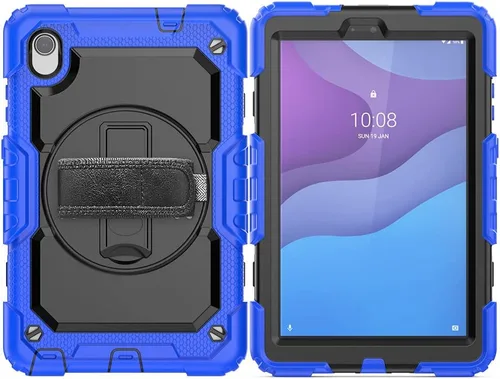 Miniatura 16 de Funda para Lenovo Tab M8 HD 8 pulgadas TB-8505F/8505X/8705F con protector de pantalla de grado militar a prueba de golpes resistente caso con Negro