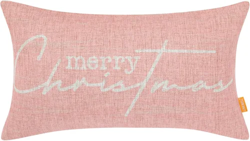 Miniatura 10 de Funda de almohada decorativa de Navidad de 12 x 20 pulgadas, funda de almohada lumbar de poliéster de Navidad, funda de cojín de granja para sofá
