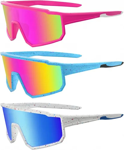 Miniatura 17 de Lentes de sol polarizados de béisbol para niños, TR90, marco ligero, para niños y niñas de 6 a 14 años, softbol y ciclismo