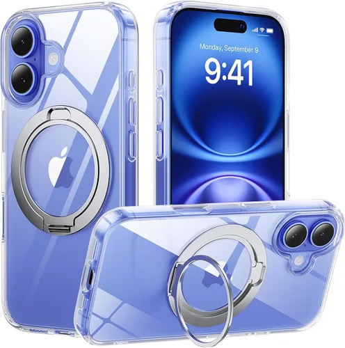 Miniatura 77 de Funda magnética diseñada para iPhone 11 Pro Max, [probada en caídas de grado militar] [compatible con MagSafe] Funda protectora delgada translúcida