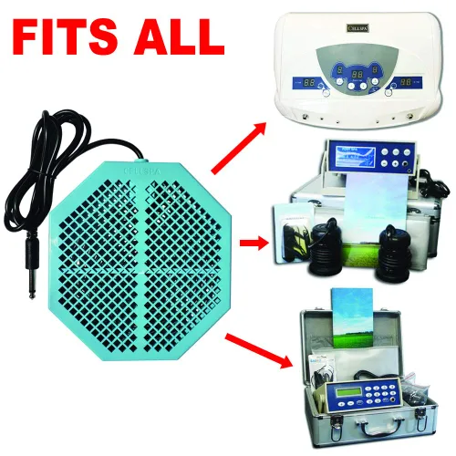 Miniatura 4 de Paquete de 4 unidades CS-900 dos veces potentes de 6.5 x 5.5 pulgadas de desintoxicación de iones para pies de doble bobina plana de acero