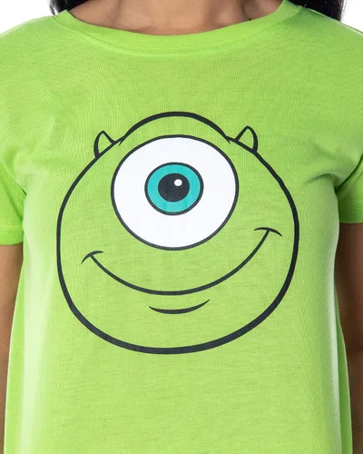 Miniatura 3 de Disney Monsters Inc. Sulley - Conjunto de pijama de 2 piezas para mujer, Verde lima