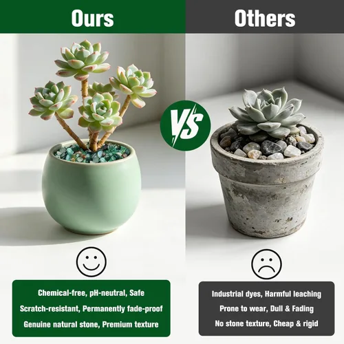 Miniatura 4 de Halatool Guijarros Verdes de 6 Libras 0.35"- 0.6" Grava de Acuario para Pecera Guijarros Naturales de Paisajismo para Decoración del Hogar Piedras