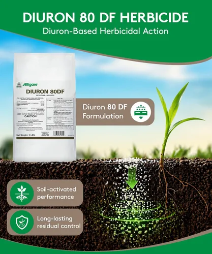 Miniatura 2 de Alligare Herbicida Diuron 80 DF - Herbicida pre y post emergente para áreas industriales y no cultivadas - Controla hierba de cangrejo, raigrás