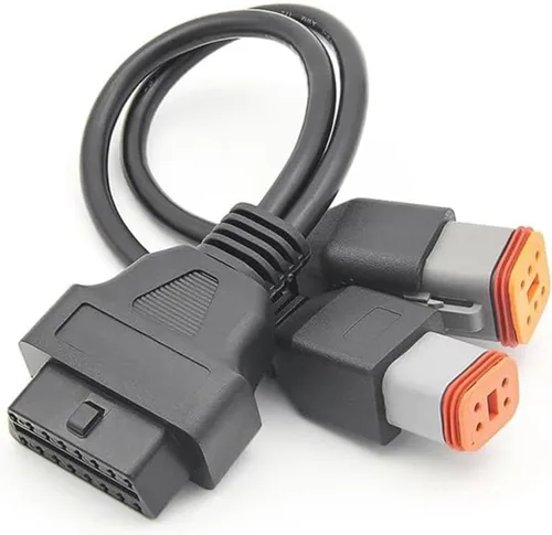 4 pin 6pin obd2 motocicleta cable diagnóstico escáner adaptador 4pin 6pin 2 en 1 motocicleta cable apto para Harley Davidson moto 4pin+6pin motorad