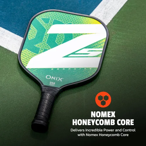 Miniatura 3 de Onix - Pala de pickleball de fibra de carbono Graphite MOD Z5, con agarre cómodo acolchado ONIX Graphite Z5 - Mod Verde-2025