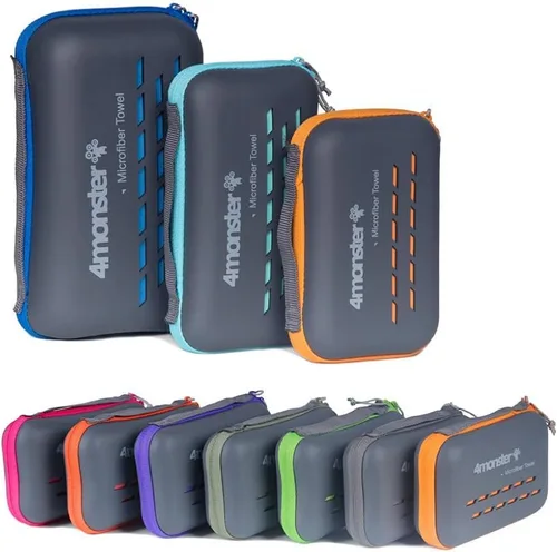 Miniatura 11 de 4Monster Toallas de camping súper absorbentes, toalla de viaje de microfibra de secado rápido, ultra suave, compacta, toalla de gimnasio para nadar