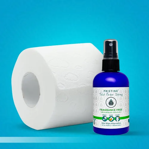 Miniatura 2 de Pristine Spray de papel higiénico: como se ve en Shark Tank, la alternativa más natural a las toallitas húmedas desechables y las toallitas