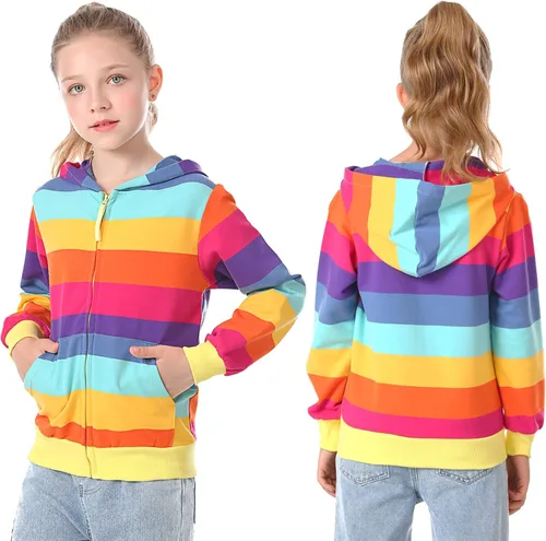 Miniatura 7 de Julerwoo - Sudaderas de algodón para niña, color rosa, con capucha y estampado de dinosaurios