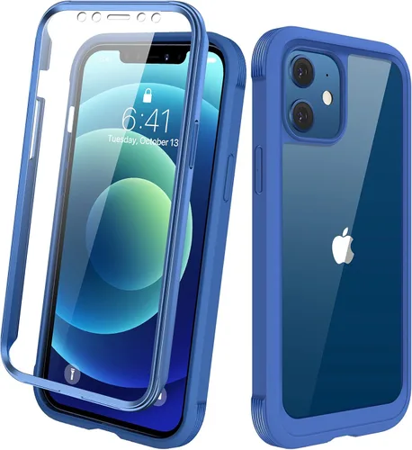 Miniatura 57 de Diaclara - Funda compatible con iPhone 11, carcasa resistente de cuerpo completo con protector de pantalla integrado sensible al tacto y Transparente