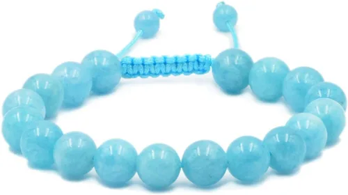 Miniatura 19 de AD Beads - Pulseras de gemas naturales de 0.39 pulgadas, cristales de sanación, macramé ajustable de 7 a 9 pulgadas