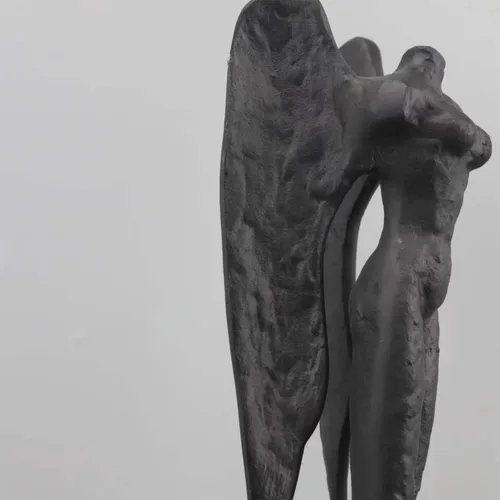 Miniatura 7 de Estatua de ángel sin cabeza de metal famoso de 20 pulgadas en pedestal blanco para exhibición del museo y decoración del hogar