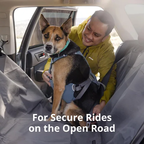 Miniatura 3 de Ruffwear, Load Up - Arnés de automóvil para perro, acolchado ajustable, sujeción de viaje con accesorio universal para cinturón de seguridad