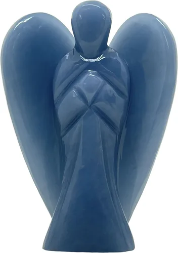 Miniatura 16 de Figura de ángel guardián de amazonita de 2 pulgadas, piedra natural tallada a mano, excelente para aliviar el estrés, la esperanza y la manifestación