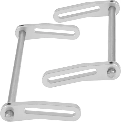 Miniatura 3 de ShareGoo Parachoques delantero trasero de aluminio ajustables compatibles con 1/10 Axial SCX10 Traxxas TRX4 Gspeed Power Wagon Body Chassis RC