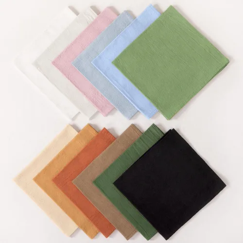 Miniatura 6 de Socomi Servilletas de tela beige de verano, lavables, reutilizables, a granel, de lino, algodón, juego de 4 servilletas de 17 x 17 pulgadas