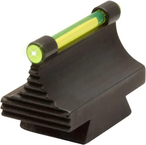 Miniatura 8 de Mira de pistola de acero de 3/8 pulgadas de riel frontal de sustitución de fibra óptica, rampa de mira de altura opcional, roja/verde Rojo