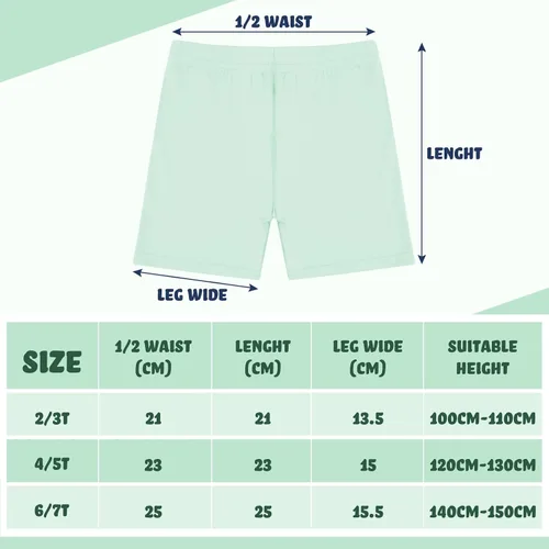 Miniatura 7 de Boyiee Paquete de 8 pantalones cortos de baile para niñas, pantalones cortos de ciclismo, gimnasia, yoga, pantalones cortos de seguridad activos