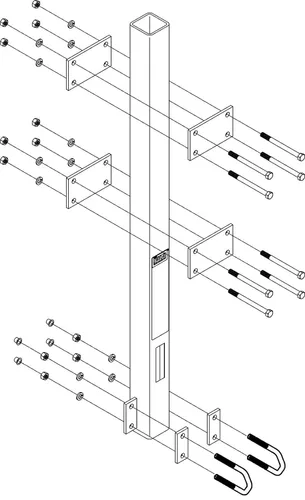 Miniatura 2 de 3M™ Poste de anclaje de escalera DBI-SALA® Lad-Saf™ 6116026, 1 EA