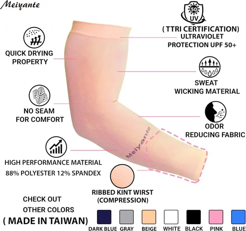 Miniatura 8 de Mangas de brazo para hombres y mujeres de trabajo, 1 par de protección solar UV UPF manga larga tatuaje cubre mangas para cubrir las mangas