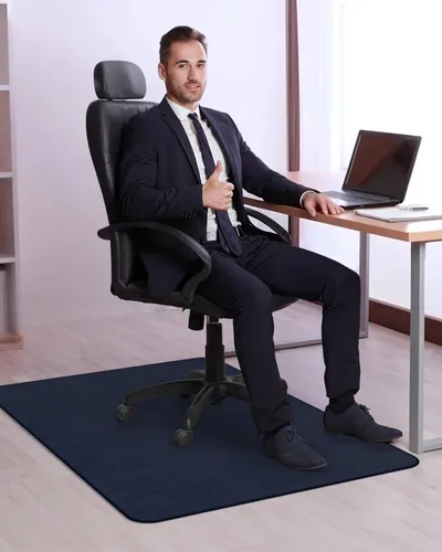 Miniatura 8 de Blvornl Office Chair Mat for Hardwood Floor and Low Pile Carpet, 35.5" x 47.2" Corduroy Surface Desk Rolling Chair Mat for Hard Floors, Heavy Duty