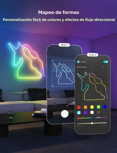 Miniatura 5 de Govee RGBIC Luces de Neón, Luz de Cuerda de Neón LED Inteligente 2 Funciona con Matter, Alexa, Google Assistant, Luces de Tira de Neón DIY