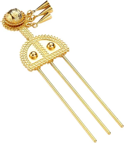 Horquilla etíope joyería Etiopía Peines para el pelo África Horquilla Eritrea Kenia Hair Sticks Habasha