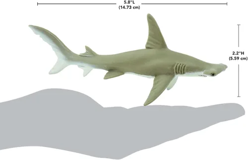 Miniatura 3 de Safari Ltd. Figura de tiburón Hammerhead – Figura detallada de plástico de 6.5 pulgadas – Divertido juguete educativo para niños, niñas y niños a