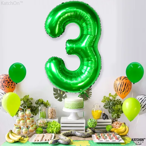 Miniatura 473 de KatchOn, Globo grande azul número 2 de 40 pulgadas Decoraciones de cumpleaños de Baby Shark para niño de 2 años Globo azul número 2 Globo