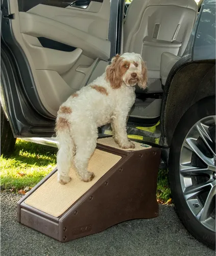 Miniatura 8 de Pet Gear Combinación de escalera y rampa para perros/gatos, fácil paso, ligero/portátil, resistente, fácil montaje (no requiere herramientas), 1
