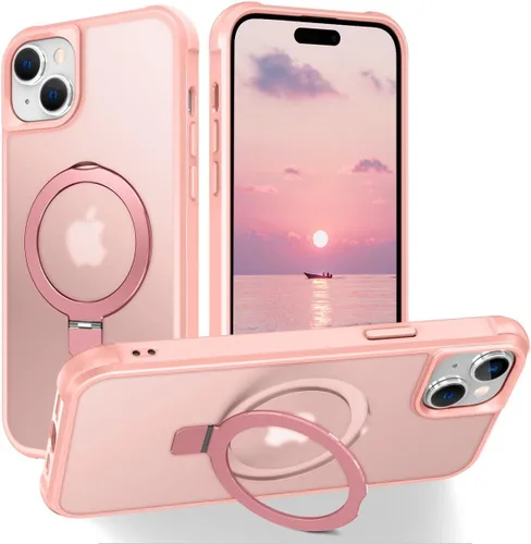 Miniatura 113 de CHAOFEnG Funda magnética compatible con iPhone 11 con soporte, prueba de caídas de grado militar, compatible con imán, anillo translúcido, parte