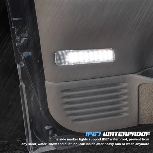 Miniatura 6 de NDRUSH - Luces interiores LED para panel de puerta, luz de cortesía o advertencia para puerta de vehículo Blanco